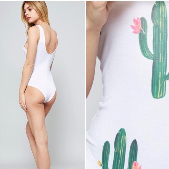🌵Host Pick!🌵Cactus Print Bodysuit - Picture 2 of 8